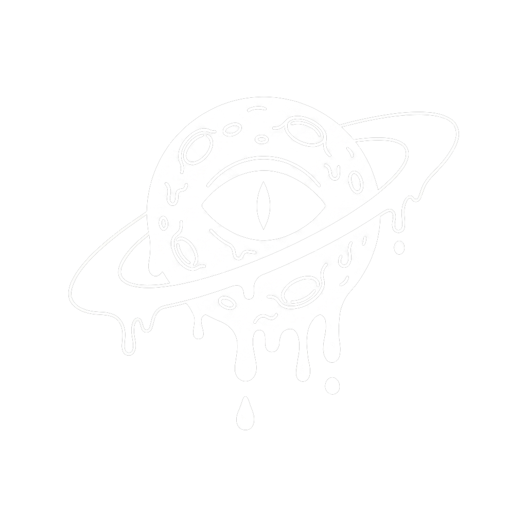Melted Moon Planet